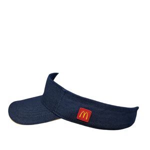 McDonalds Snapback Sunvisor Blue One Size Adjustable Employee Crew Cap